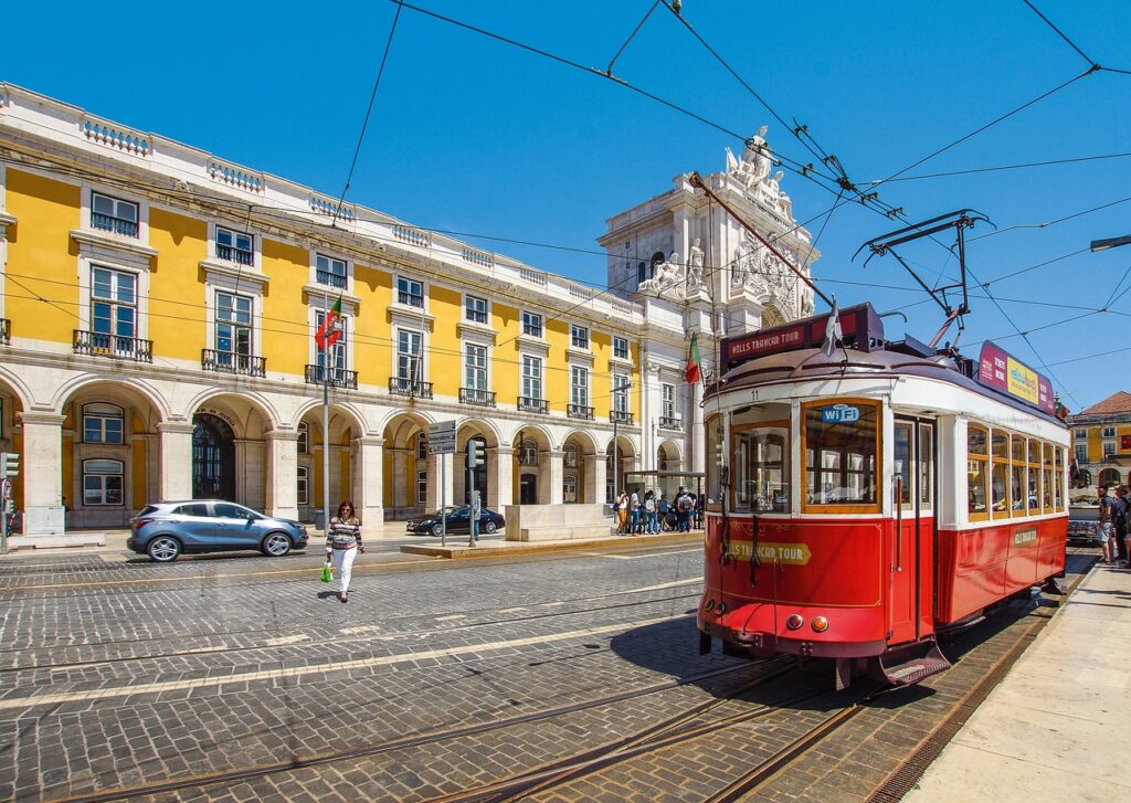 Imagem ilustra a cidade de Lisboa